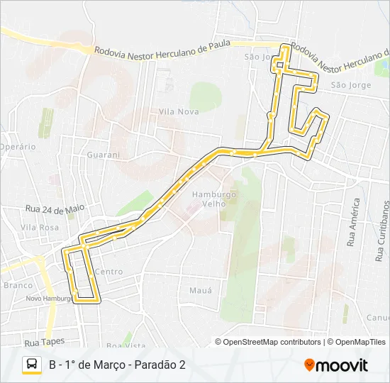 N15 SÃO JORGE Bus Line Map