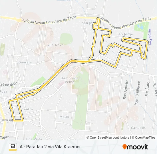 N15 SÃO JORGE Bus Line Map