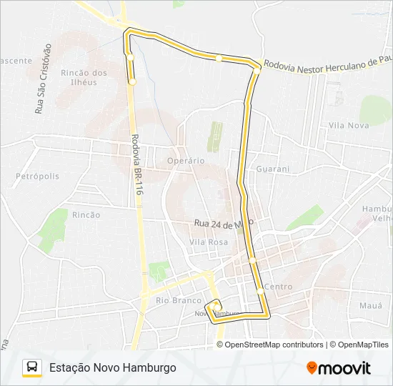 N54A I FASHION OUTLET Bus Line Map