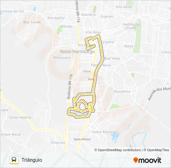 S11A LIBERDADE / VILA CAMPOS Bus Line Map
