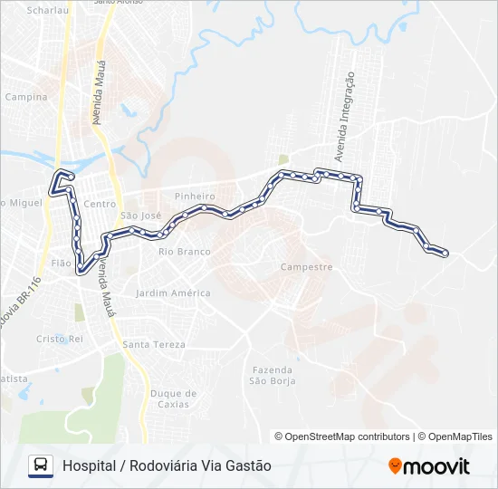 KILOMBO Bus Line Map