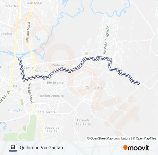 KILOMBO Bus Line Map