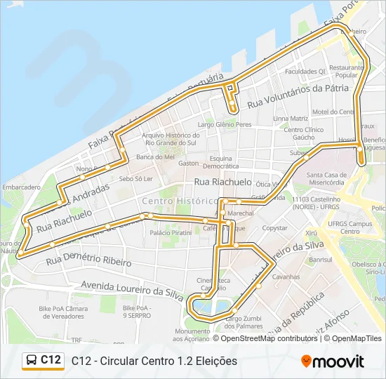 C12 Bus Line Map