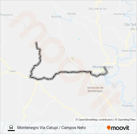 SERRA VELHA Bus Line Map