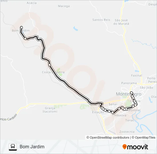 BOM JARDIM Bus Line Map