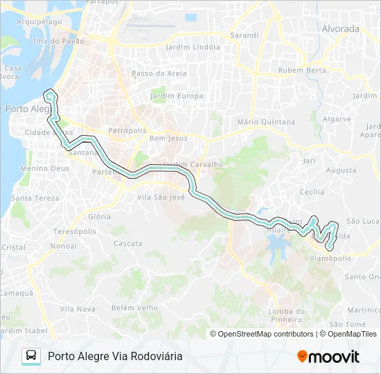 L403 SÃO LUCAS / ESMERALDA VIA IPIRANGA Bus Line Map