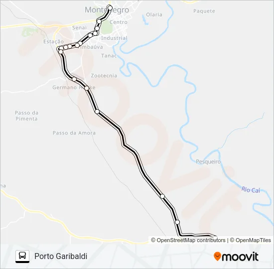 PORTO GARIBALDI Bus Line Map