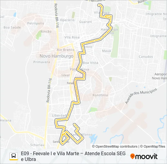 ESCOLAR FEEVALE Bus Line Map