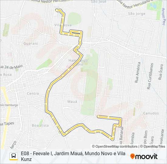 ESCOLAR FEEVALE Bus Line Map