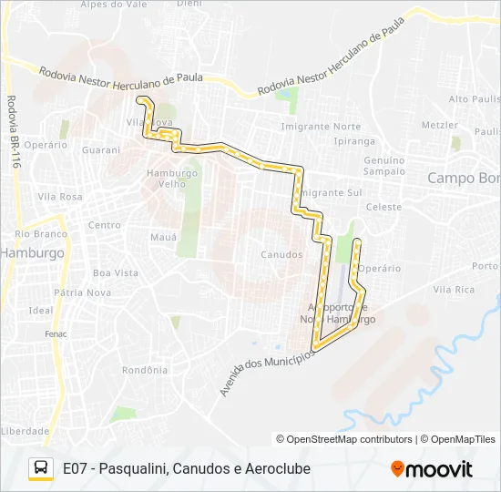 ESCOLAR FEEVALE Bus Line Map