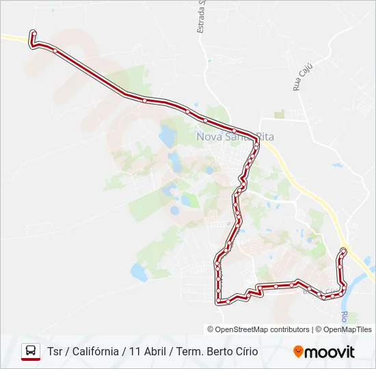 BR30 BR-386 Bus Line Map