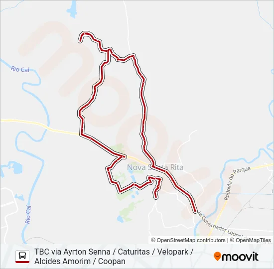 BR30 BR-386 Bus Line Map