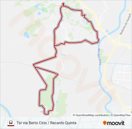MO41 MORRETES / BERTO CÍRIO Bus Line Map