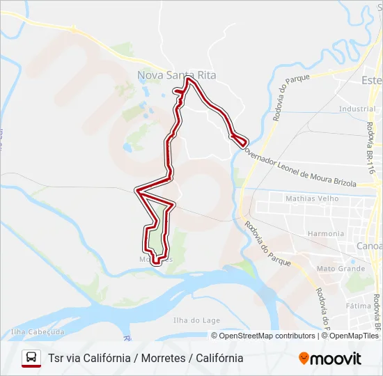 MO40 MORRETES Bus Line Map