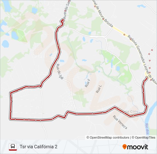 BC60 BERTO CÍRIO Bus Line Map