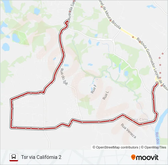 BC60 BERTO CÍRIO Bus Line Map