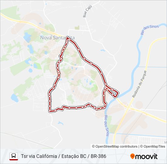 BC60 BERTO CÍRIO Bus Line Map