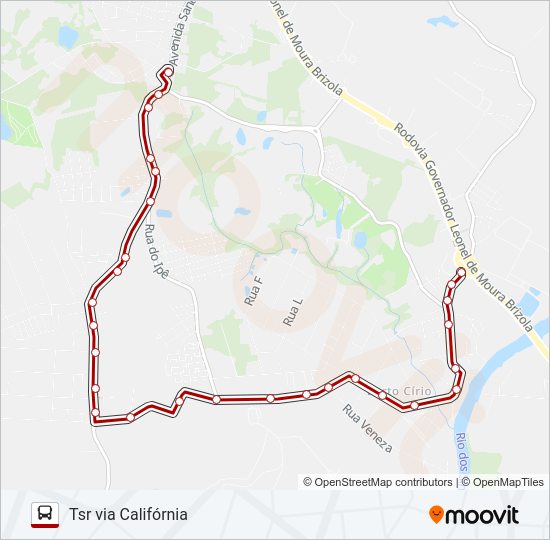 BC60 BERTO CÍRIO Bus Line Map