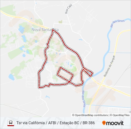BC60 BERTO CÍRIO Bus Line Map