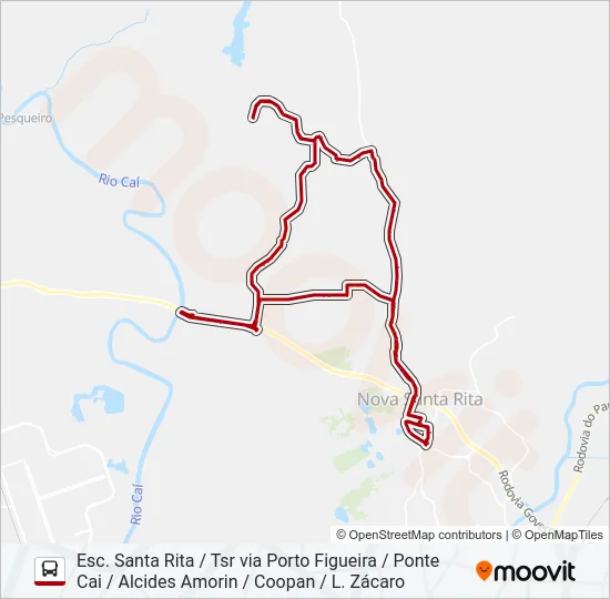 SF11 SANGA FUNDA / PORTO DA FIGUEIRA Bus Line Map