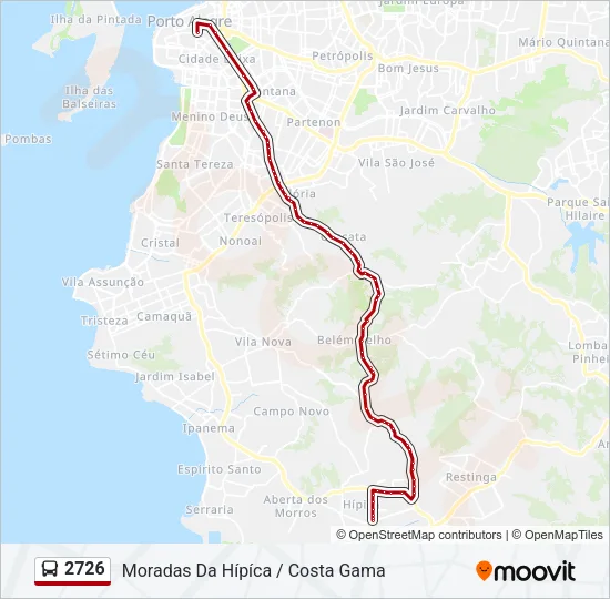 2726 Bus Line Map