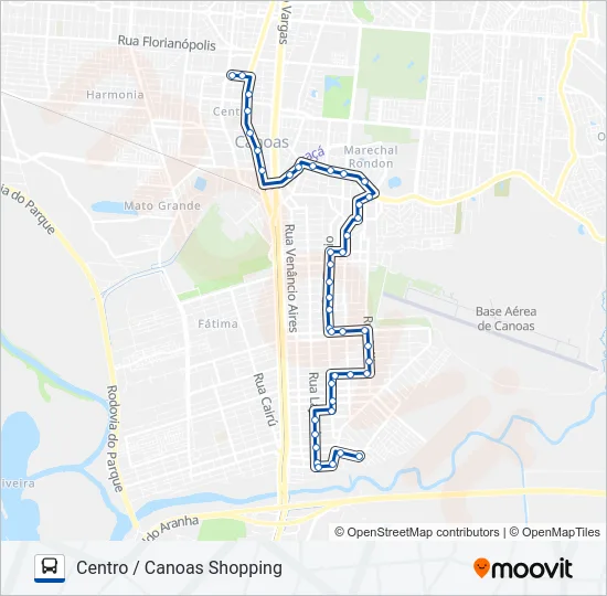 5400 INTERIOR / CENTRO / SHOPPING Bus Line Map