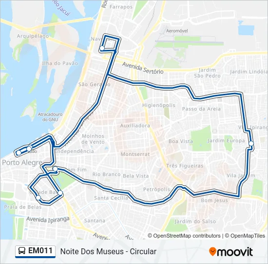 EM011 Bus Line Map