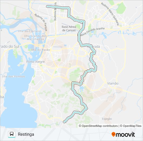 TM1 TRANSVERSAL METROPOLITANA 1 Bus Line Map