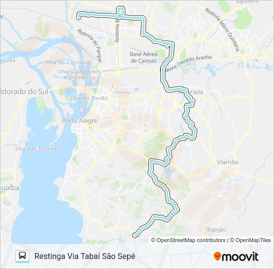 TM1 TRANSVERSAL METROPOLITANA 1 Bus Line Map