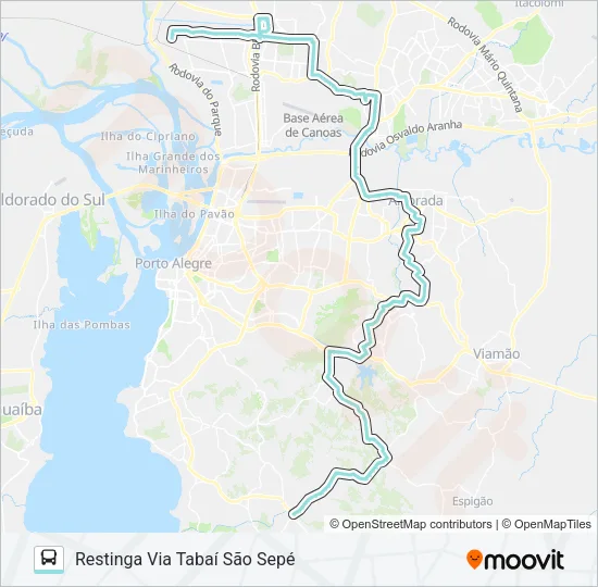 TM1 TRANSVERSAL METROPOLITANA 1 Bus Line Map