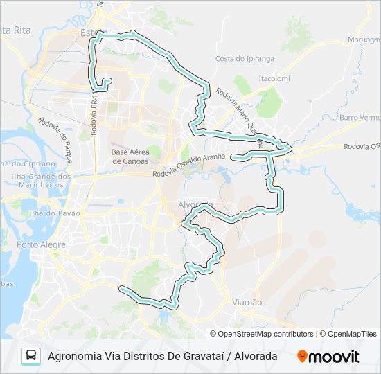 TM2 TRANSVERSAL METROPOLITANA 2 Bus Line Map