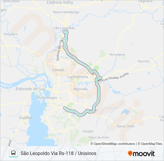 TM3 TRANSVERSAL METROPOLITANA 3 Bus Line Map