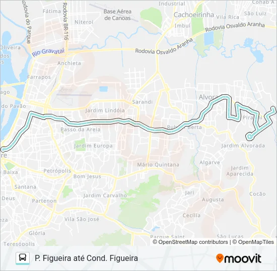 W201C P. FIGUEIRA / SÃO PEDRO / F. FERRARI Bus Line Map