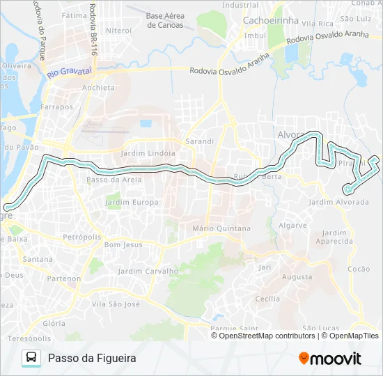 W201C P. FIGUEIRA / SÃO PEDRO / F. FERRARI Bus Line Map