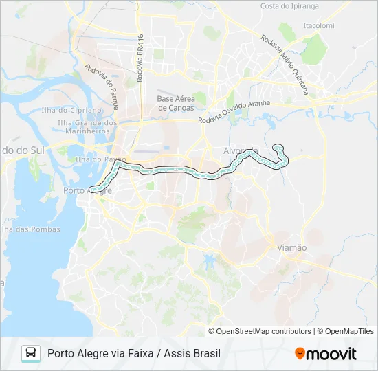 W201G PASSO DA FIGUEIRA / NOVA ALVORADA Bus Line Map