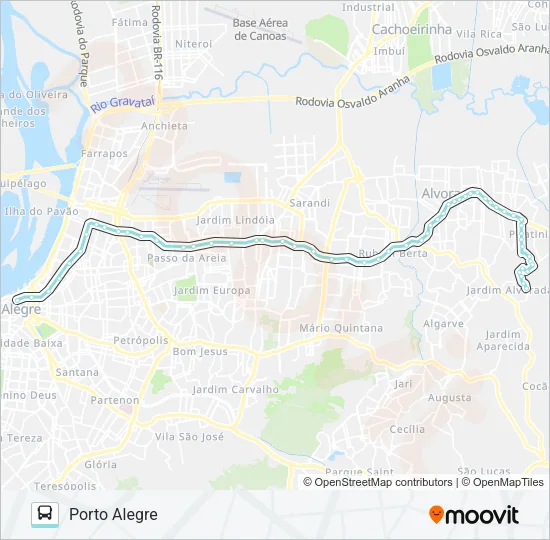 W204F SÃO PEDRO VIA ASSIS BRASIL Bus Line Map