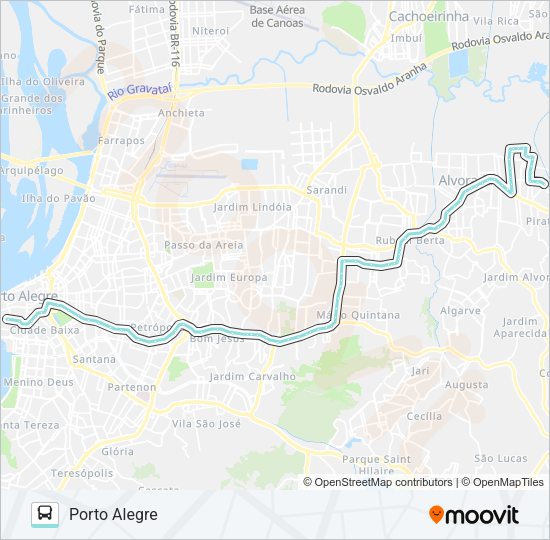 W208A SALOMÉ VIA PROTÁSIO ALVES Bus Line Map