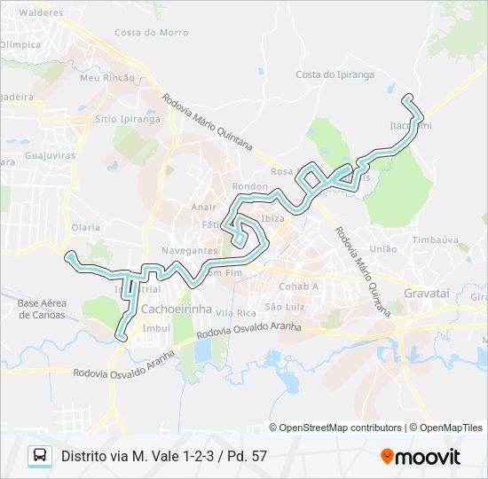 R563C PASSO DO HILÁRIO / DISTRITO CACHOEIRINHA Bus Line Map
