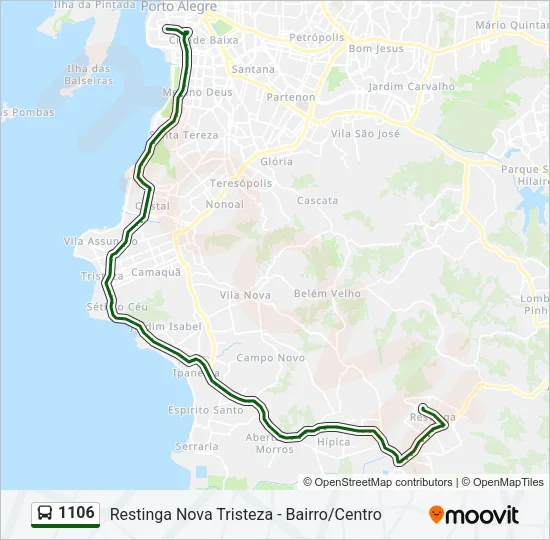 1106 Bus Line Map