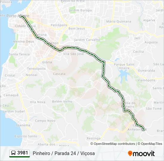 3981 Bus Line Map