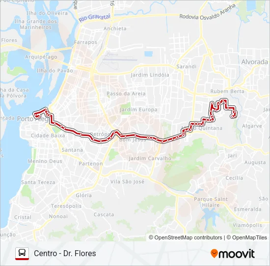 LOTAÇÃO 40.4 PETRÓPOLIS - FAPA Bus Line Map