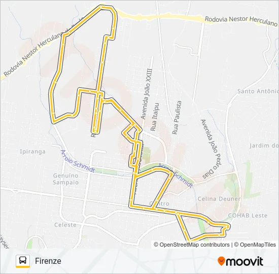 112 FIRENZE Bus Line Map