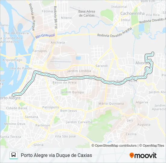 W171 TAIMBÉ VIA ASSIS BRASIL Bus Line Map