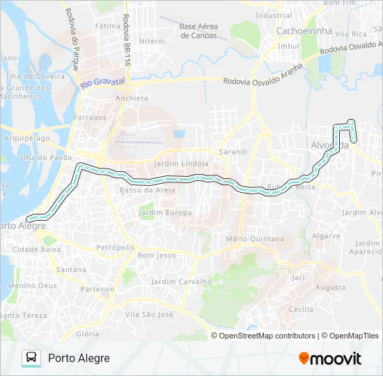W171 TAIMBÉ VIA ASSIS BRASIL Bus Line Map