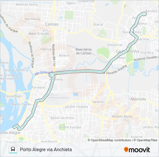 W381 CACH. - ANAIR Bus Line Map