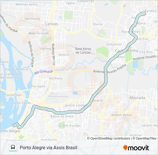 W381 CACH. - ANAIR Bus Line Map