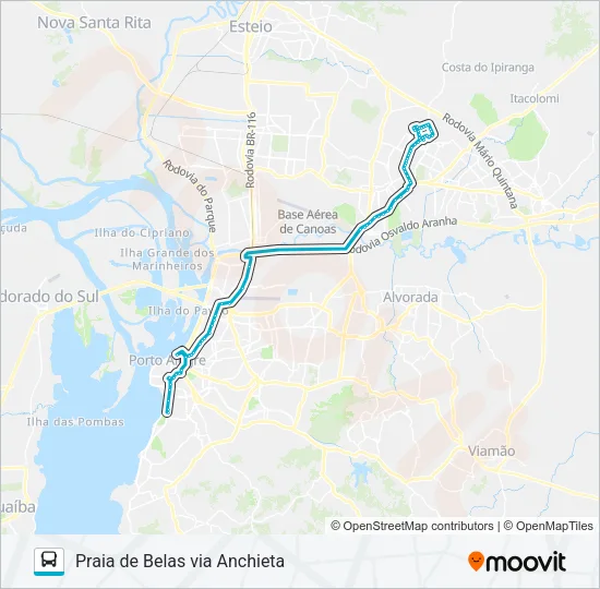W527B CACH. FÁTIMA / PRAIA DE BELAS - SELETIVO Bus Line Map