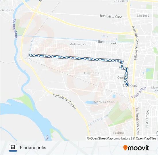 5039 FLORIANÓPOLIS Bus Line Map