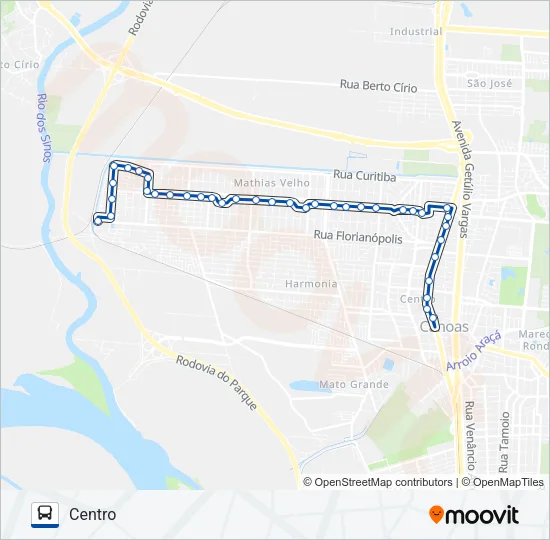 5000 MATHIAS VELHO / SANTOS DIAS Bus Line Map