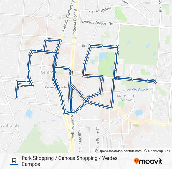 5133 VERDES CAMPOS / CIRCULAR SHOPPING Bus Line Map